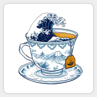 The Great Kanagawa Tea Sticker